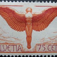 Schweiz - Helvetia - 1924 - Philex Nr. 190 - Flugpost - ungestempelt