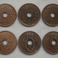 Dänemark Lot 1928 - 1935 Bronze (W180)