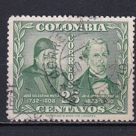 Kolumbien, 1947, Mi. 510, Mutis, 1 Briefm., gest.