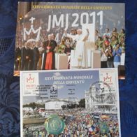 Vatikan 2011 2 Euro Sondermünze Weltjugendtag als Numisbrief in Madrid
