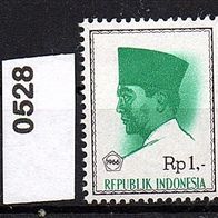 H137 Indonesien Mi. Nr. 516 + 528 + 532 Präsident Sukarno * * <