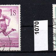 H167 Österreich Mi. Nr. 1069 + 1070 Sport: Laufen, Handball o <