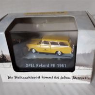 Brekina 1:87 Opel Rekord P2 Caravan Post Weihnachts-Edt. 2004 OVP 010460 kein Wiking