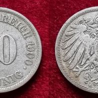 1031(4) 10 Pfennig (Kaiserreich) 1900/ A in ss ......... von * * * Berlin-coins * * *