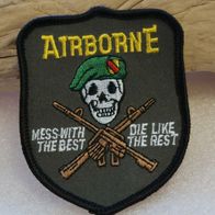 Airborne Stoff-Abzeichen" Patch, Aufnäher, USA