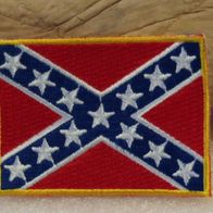 Südstaaten Flagge Abzeichen Aufnäher Patch für Kutte Jacke 7 x 5 cm
