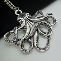 Halskette, Anhänger, Octopuses, Necklace Pendant Octopus AH-01