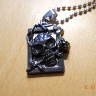 AH-02 Anhänger für Halskette, Totenkopf, Necklace Pendant Unisex Edelstahl