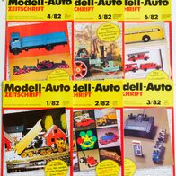 MAZ Modell-Auto-Zeitschrift 1982 6 Hefte