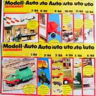MAZ Modell-Auto-Zeitschrift 1986 12 Hefte