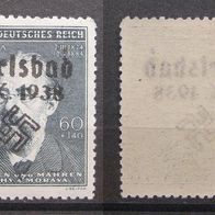 Dt. Reich Besetzte Gebiete 1938 Karlsbad Postfrisch (W291)