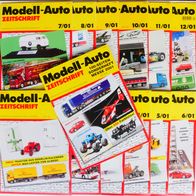 MAZ Modell-Auto-Zeitschrift 2001 13 Hefte inklusive Messeheft