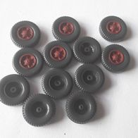 Wiking - 12 Räder für LKW 12mm z.T. Trilex Felgen in 1:87 !!(LWW13)