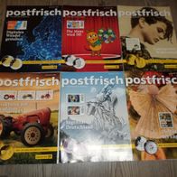 6 x postfrisch 2021, Das Philatelie-Journal, Deutsche Post, Jahr 2021