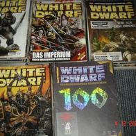 deutsche White Dwarf - Hefte - Auswahl Jahrgang - von Heft Nr. 70 bis 187 WHF