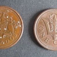 Münze Barbados: 1 Cent 1990