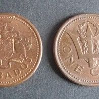 Münze Barbados: 1 Cent 1991