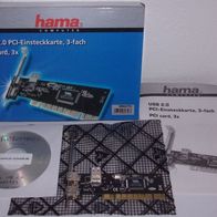 Hama 00062753 USB 2.0 3fach PCI Karte in OVP
