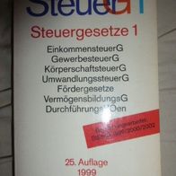 Steuer G 1 Steuergesetze, 25. Auflage 1999, Becker Texte im dtv