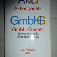 AktG Aktiengesetz, 32. Auflage 2000, Becker Texte im dtv