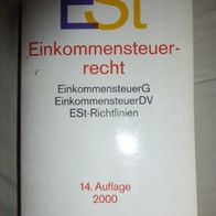 ESt Einkommensteuerrecht, 14. Auflage 2000, Becker Texte im dtv