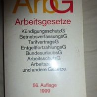 ArbG Arbeitsgesetze, 56. Auflage 1999, Becker Text im dtv