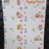 NEU: Heft Aufkleber Namens Sticker "Mylo & Friends" 16 St. Etiketten Buch Gruß