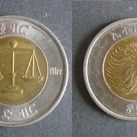 Münze Äthiopien: 1 Birr 2002 - VZ