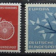 Sammlermarken Postwertzeichen 4 Briefmarken Postfrisch Europa CEPT und Motorisierung