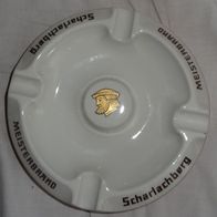 CP Königl. pr. Tettau 1791 Aschenbecher Scharlachberg Meisterbrand 22,3 x4 sehr gut e