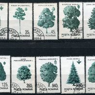 Mo004 Bäume, Rumänien 4982-91, gestempelt o 1,50 M€