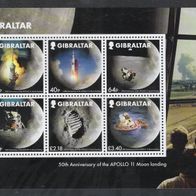 Gibraltar Block 139 50 Jahre Mondlandung Apollo 11 Rakete Raumfahrt Neil Armstrong *