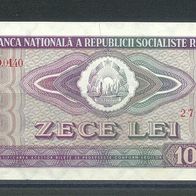 10 Lei Banknote 1966 bankfrisch K01
