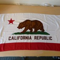Kalifornien Flagge Fahne 150 x 90 cm, 100% Polyester, mit Ösen, USA Bear Flag