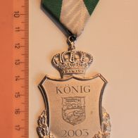 gut erhaltener Orden, Auszeichnung Schützenkönig 2003 SG Ottersberg