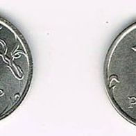Russland 1 Rubel Umlaufmunze 2014 mit Neues Rubel-Symbol + Bonus 1 Rubel 2013