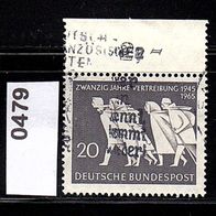 Bundesrepublik Deutschland Mi. Nr. 479 (1) 20 Jahre Vertreibung o <