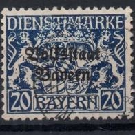 Bayern Dienstmarke gestempelt Michel 35