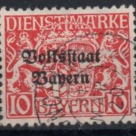 Bayern Dienstmarke gestempelt Michel 33