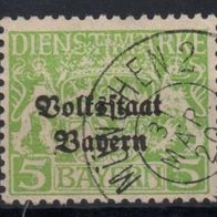 Bayern Dienstmarke gestempelt Michel 31