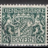 Bayern Dienstmarke gestempelt Michel 23