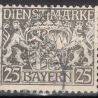 Bayern Dienstmarke gestempelt Michel 21