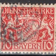 Bayern Dienstmarke gestempelt Michel 26