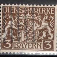 Bayern Dienstmarke gestempelt Michel 16