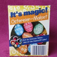NEU Oster-Malset "I ´s magic!" Ostereier 5 Farben 5 Becher Zauberstift Bastelset