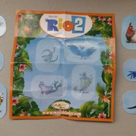 Kinder Joy Rio 2 + BPZ / Spielzeug - Klebebilder