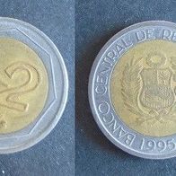 Münze Peru: 2 Nuevos Soles 1995
