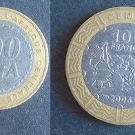 Münze: Zentral Afrikanische Staaten: 100 Francs 2006