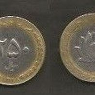 Münze Iran: 250 Rial 1998