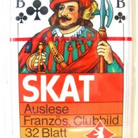 Skat Kartenspiel - Französisches Clubbild - 32 Blatt - Berliner Spielkarten - Neu
